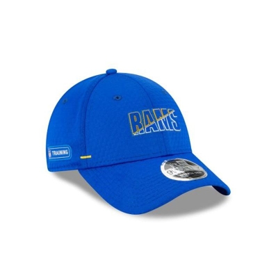 Los Angeles Rams Gorra | New Era NFL Official Summer Sideline Stretch Snap 9forty Snapback Cap Mexico - Azules